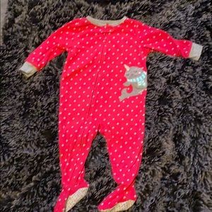 One piece fleece pajamas